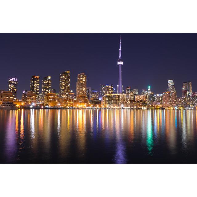 Toronto Night Skyline House of Hampton Size: 51cm H x 76cm W on Productcaster.