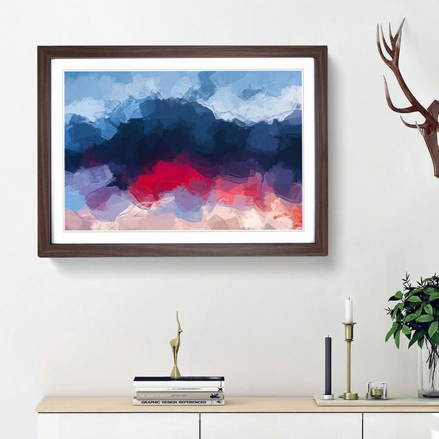 The Mood of the Sky in Abstract - Picture Frame Graphic Art Print East Urban Home Frame Option: Walnut Framed, Size: 62cm H x 87cm W x 2cm D on Productcaster.