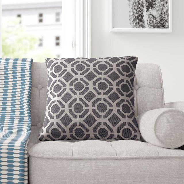 Brynner Geometric Scatter Cushion with Filling George Oliver Colour: Charcoal on Productcaster.