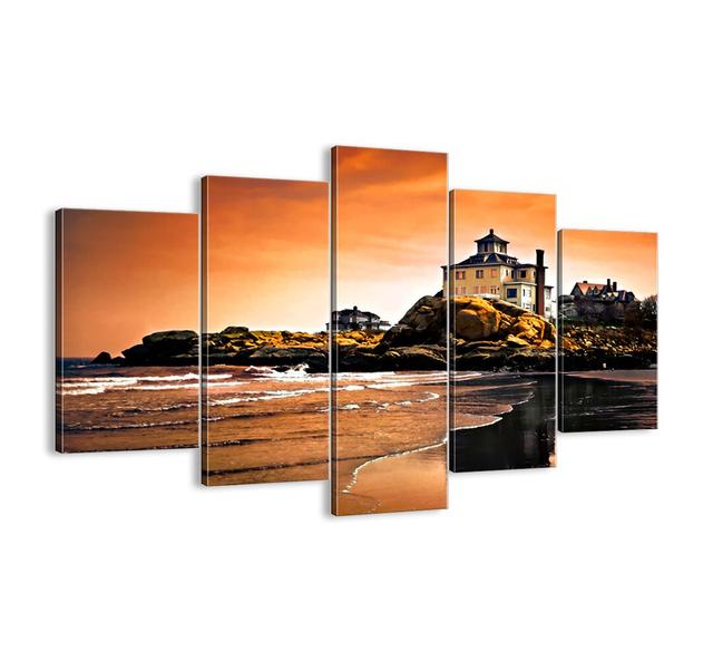 West Coast Elegance - 5 Piece Unframed Photograph Print Set on Canvas Brayden Studio Size: 100cm H x 150cm W x 1.8cm D on Productcaster.