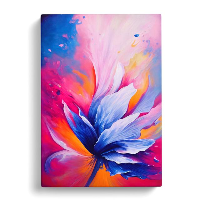 Shadah Floral Pouring - Wrapped Canvas Graphic Art Marlow Home Co. Size: 76cm H x 50cm W x 3cm D on Productcaster.