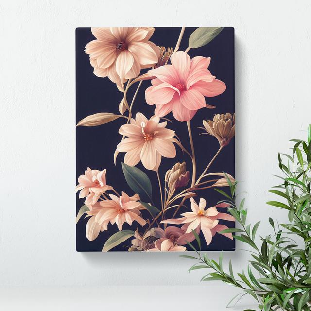 The Classic Flowers No.5 - Wrapped Canvas Print Marlow Home Co. Size: 50cm H x 35cm W x 3cm D on Productcaster.