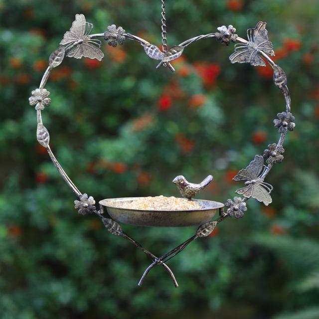 Amonette Metal Hanging Tray Bird Feeder Dakota Fields on Productcaster.