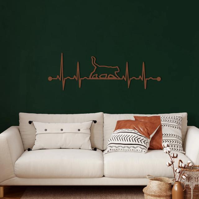 Alver Handmade Modern Wall Decor on Metal Brayden Studio Finish: Copper, Size: 45cm H x 15cm W on Productcaster.