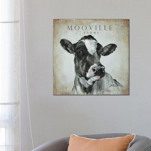 MooVille Farms by Debi Coules - Wrapped Canvas Graphic Art Brambly Cottage Size: 66.04cm H x 66.04cm W x 1.905cm D on Productcaster.