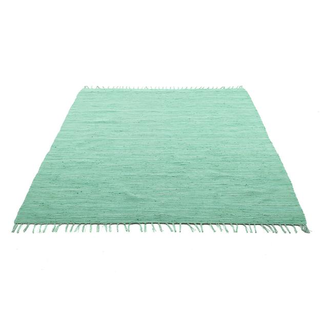 Happy Handwoven Cotton Mint Rug Theko Rug Size: Rectangle 70 x 140cm on Productcaster.