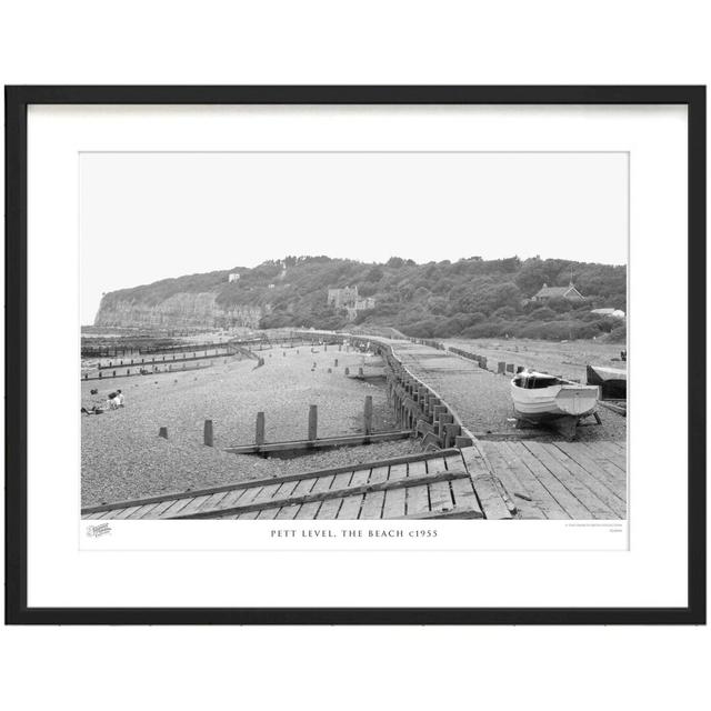 'Pett Level, the Beach C1955' by Francis Frith - Picture Frame Photograph Print on Paper The Francis Frith Collection Size: 28cm H x 36cm W x 2.3cm D on Productcaster.