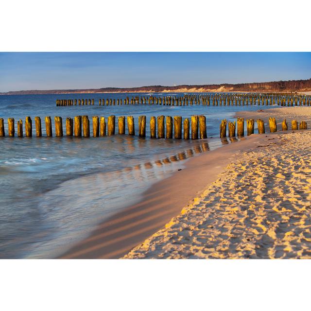 Beach by Gosiek-B - Print House of Hampton Size: 80cm H x 120cm W on Productcaster.