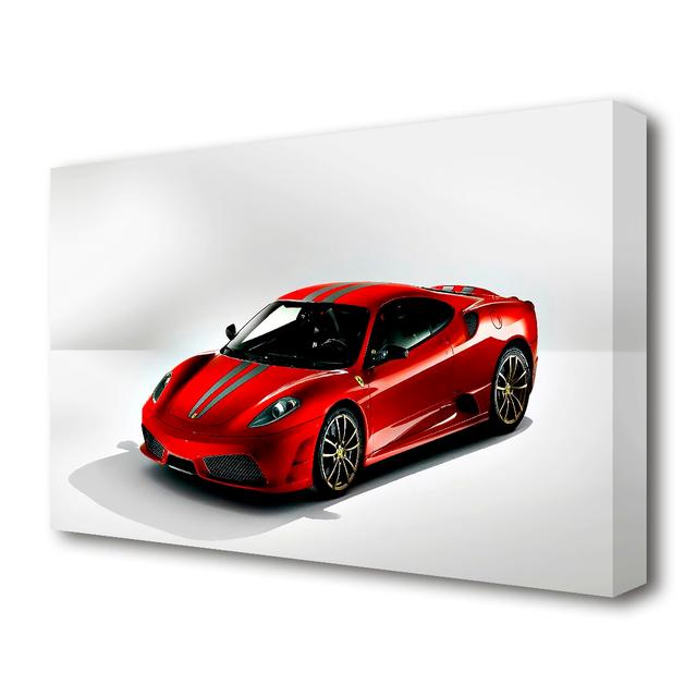 Ferrari F340 Side Profile - Wrapped Canvas Photograph Print East Urban Home Size: 35.6 cm H x 50.8 cm W on Productcaster.