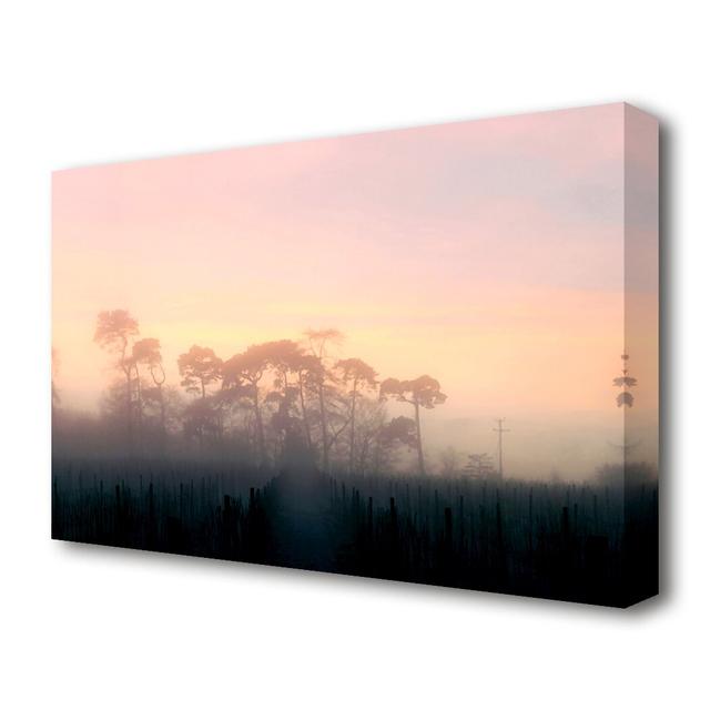 'Yorkshire Dales Mist Landscape' Photographic Print on Canvas East Urban Home Size: 81.3 cm H x 121.9 cm W on Productcaster.