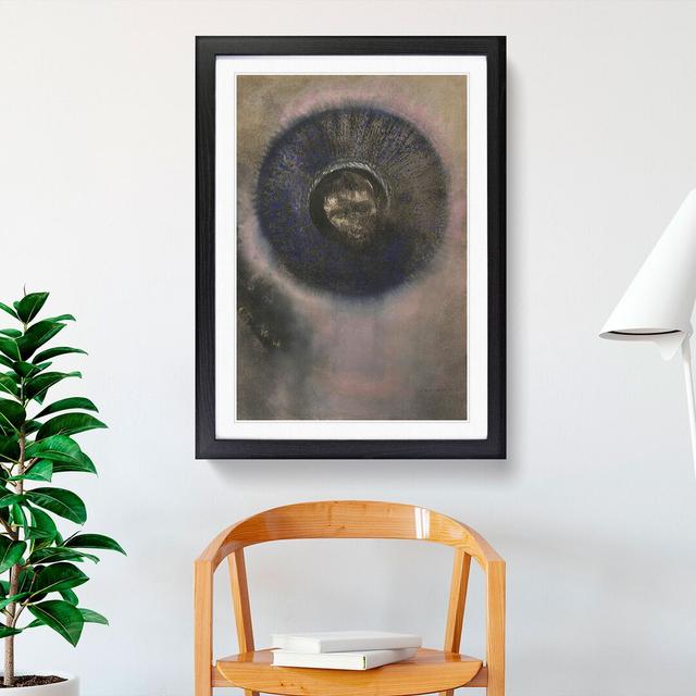 Head Within an Aureole by Odilon Redon - Picture Frame Painting East Urban Home Size: 48cm H x 36cm W x 2cm D, Frame Option: Black Framed on Productcaster.