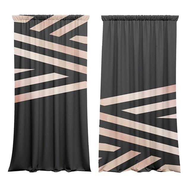 Polyester Blackout Rod Pocket Curtain Panel Pair Bikes Bazaar Panel Size: Width 148cm x Drop 300cm on Productcaster.