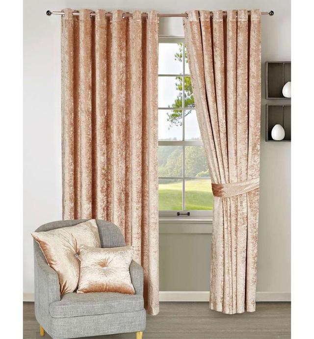 Roy Velvet Room Darkening Grommet / Eyelet Curtain Pair (Set of 2) Mercer41 Panel Size: 168 W x 228 D cm on Productcaster.