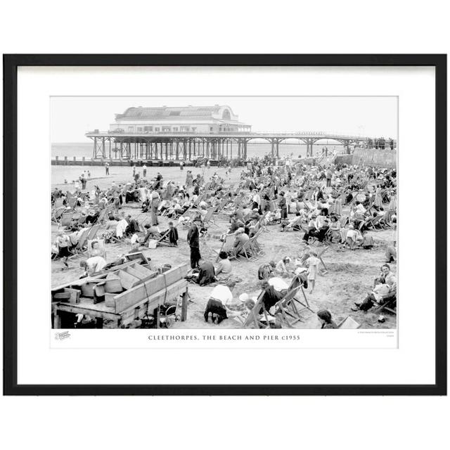 'Cleethorpes, the Beach and Pier C1955' by Francis Frith - Picture Frame Photograph Print on Paper The Francis Frith Collection Size: 28cm H x 36cm W on Productcaster.