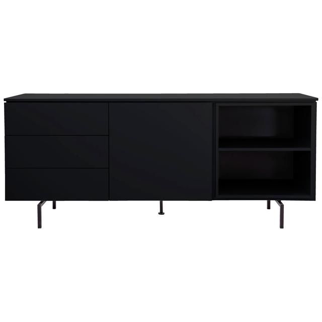 Plain 180cm Sideboard Tenzo Colour: Black on Productcaster.