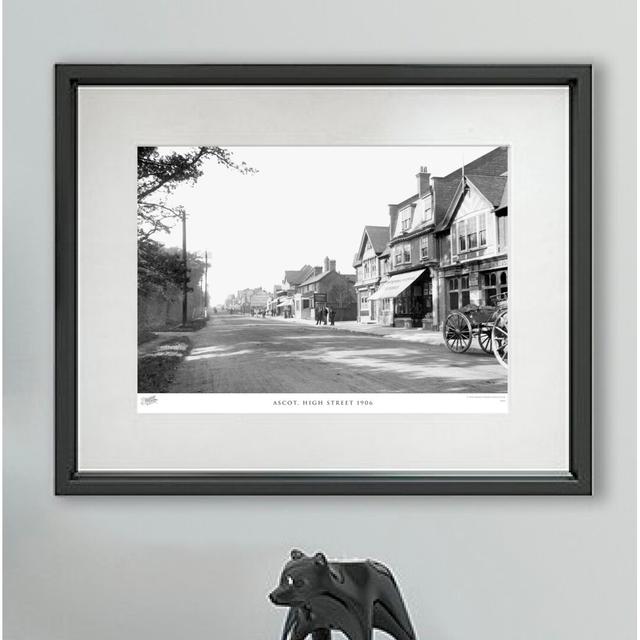 'Ascot, High Street 1906' - Picture Frame Photograph Print on Paper The Francis Frith Collection Size: 45cm H X 60cm W x 2cm D on Productcaster.