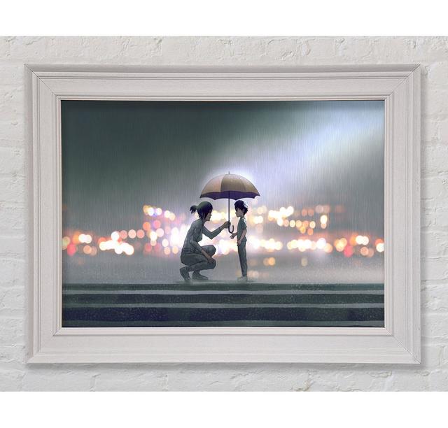 The Umbrella Lights Latitude Run Size: 84.1cm H x 118.9cm W, Format: White Framed Paper on Productcaster.