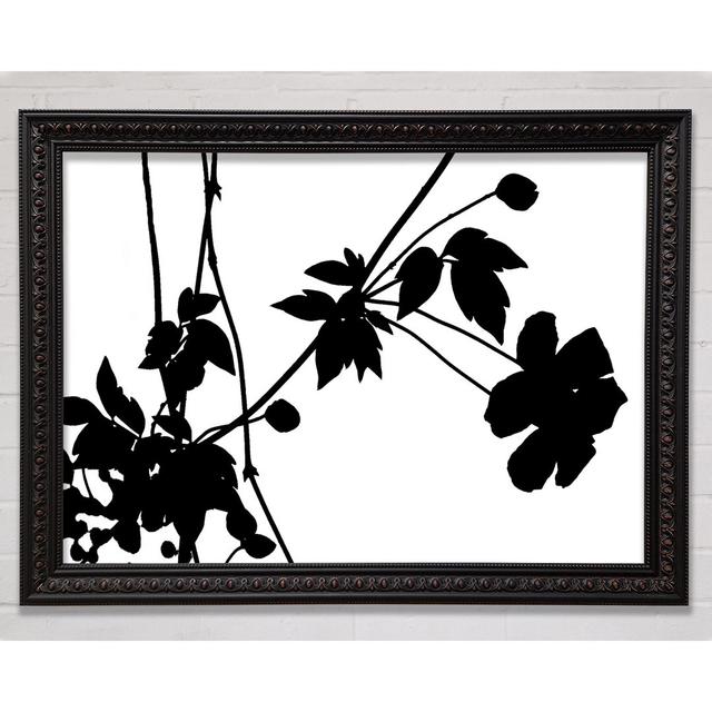 Silver Flowers - Print Rosalind Wheeler Size: 29.7cm H x 42cm W on Productcaster.