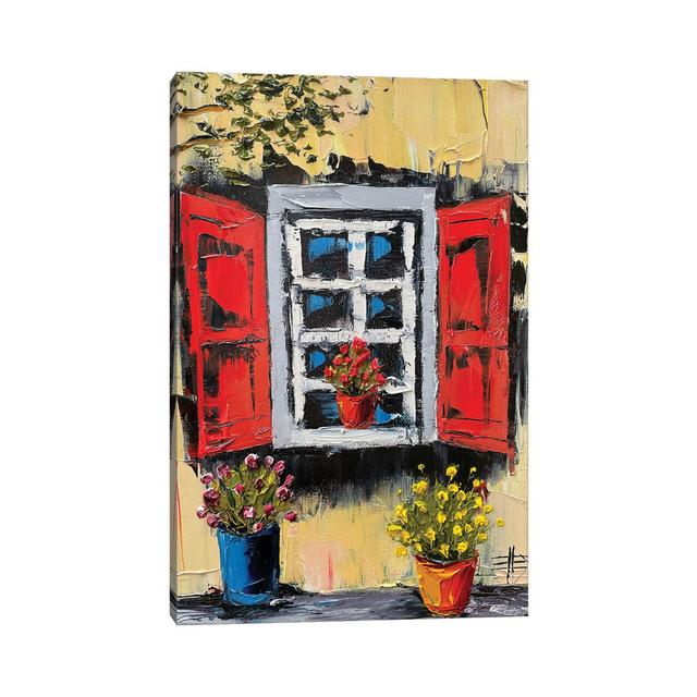 Italian Window by Lisa Elley - Wrapped Canvas Gallery-Wrapped Canvas Giclée ClassicLiving Size: 30.48cm H x 20.32cm W x 1.91cm D on Productcaster.