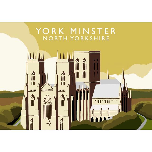 York Minster - Richard O'Neil - Graphic Art Print on Paper East Urban Home Format: No Frame, Size: 40 cm H x 50 cm W x 1 cm D on Productcaster.