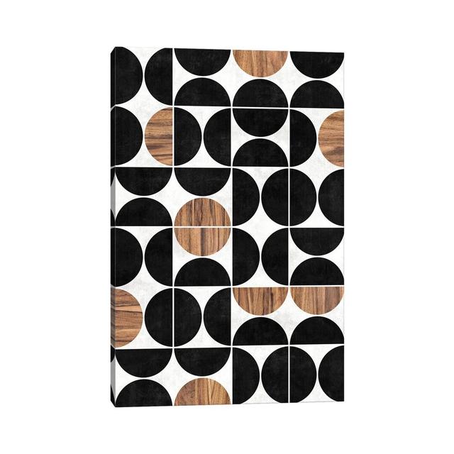 Mid-Century Modern Pattern No.1 by Zoltan Ratko - Print on Canvas Corrigan Studio Format: Wrapped Canvas, Size: 30.48cm H x 20.32cm W x 1.91cm D on Productcaster.