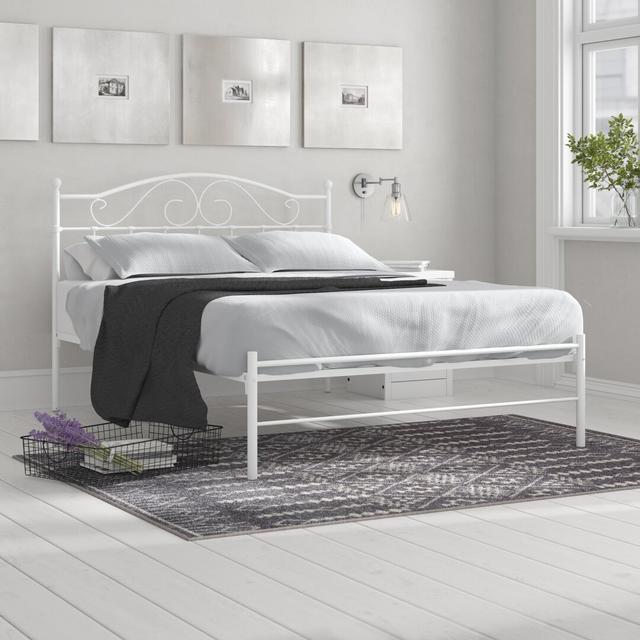 Sussex Bed Frame Brambly Cottage Mattress Size: Single (3'), Colour: White on Productcaster.