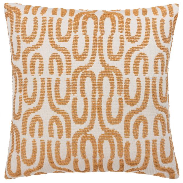 Minika Geometric Square Throw Cushion Covers 17 Stories Colour: Orange on Productcaster.