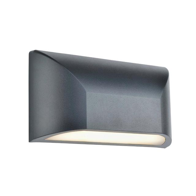 Landseer Integrated LED Outdoor Flush Mount Dakota Fields Finish: Dark Grey on Productcaster.