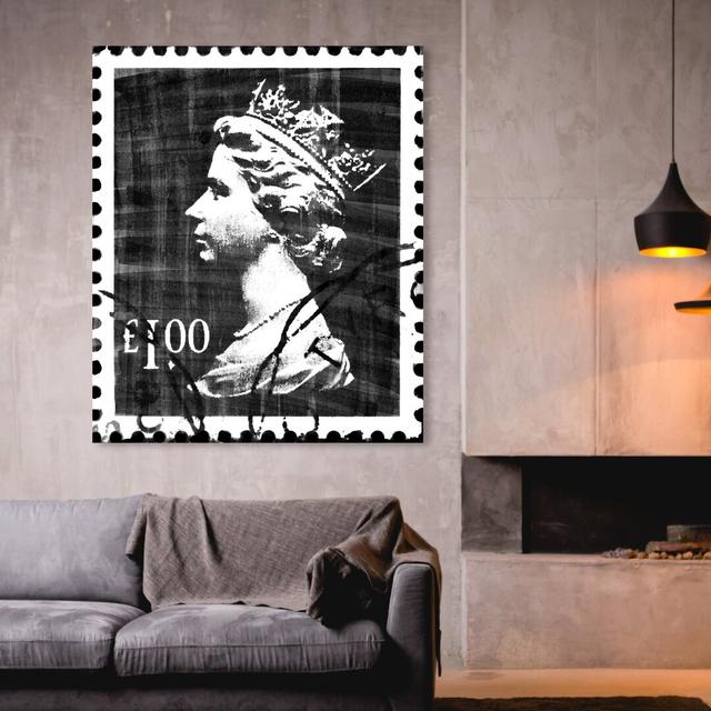 'Save The Queen Two' Graphic Art Print on Canvas East Urban Home Size: 40.6 cm H x 33 cm W on Productcaster.