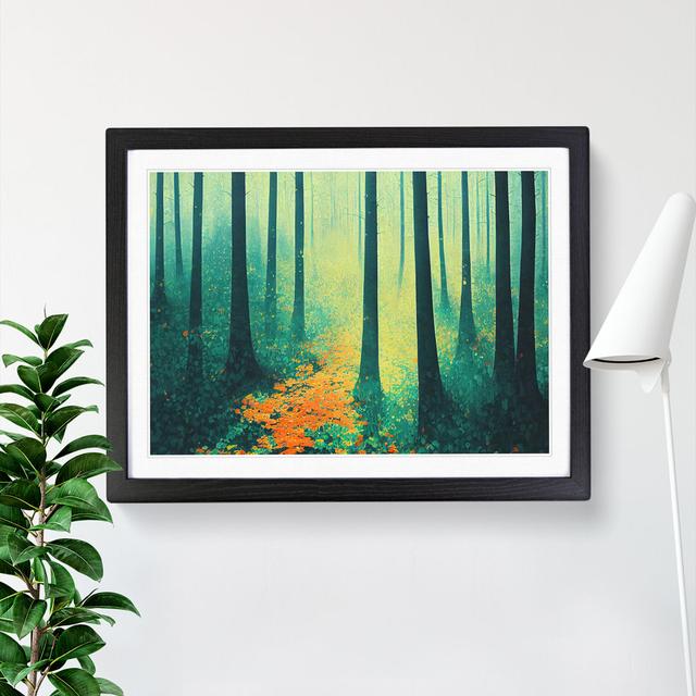 Summer Forest Path Vol.2 - Single Picture Frame Print Alpen Home Frame Colour: Black Framed, Size: 25cm H x 34cm W x 2cm D on Productcaster.