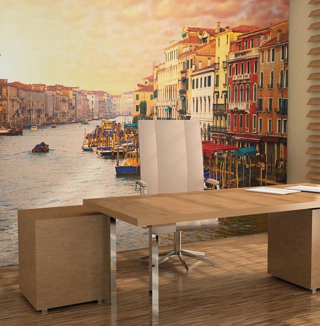 Venice - the Colourful City on Water 154cm x 200cm Wallpaper East Urban Home Size: 154cm L x 200cm W on Productcaster.