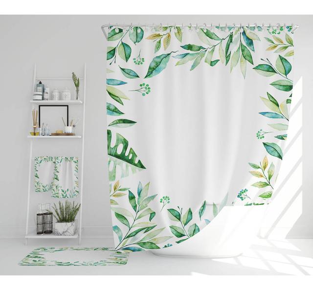 Nathaniell Polyester Shower Curtain Set (Set of 3) East Urban Home on Productcaster.