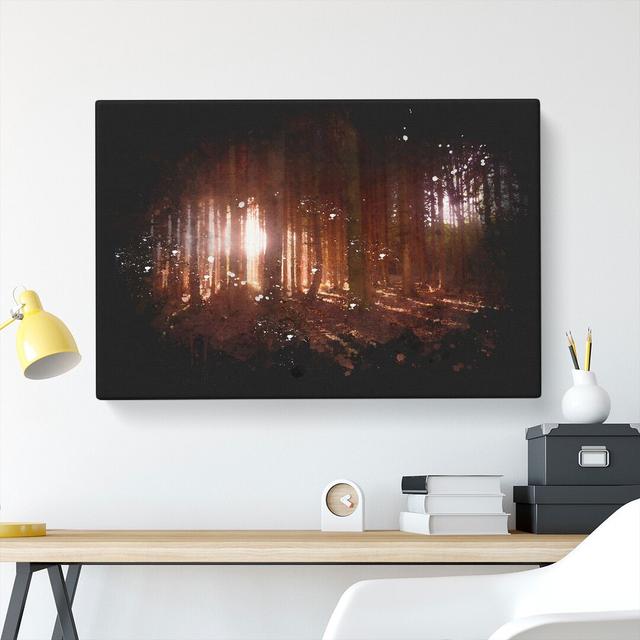 Forest View Vol.2 - Wrapped Canvas Graphic Art East Urban Home Size: 50cm H x 76cm W x 3cm D on Productcaster.