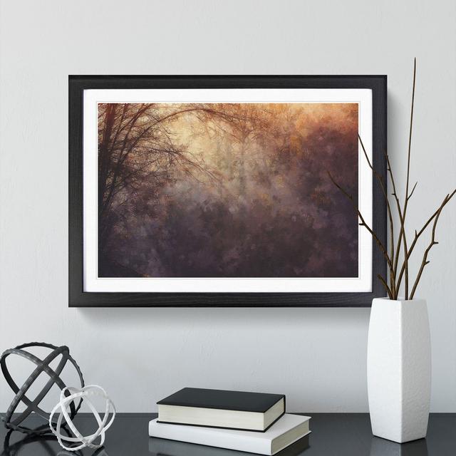 Sunlight Forest Vol.1 - Picture Frame Painting East Urban Home Frame Option: Black Framed, Size: 27cm H x 36cm W x 2cm D on Productcaster.