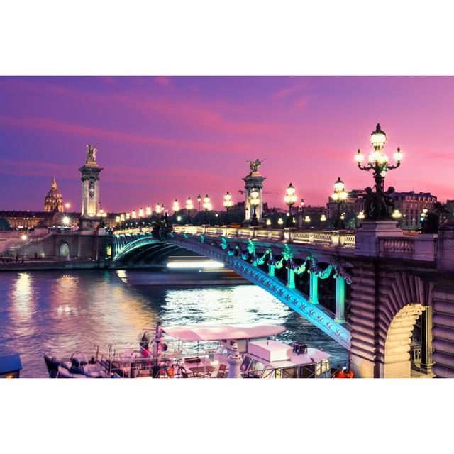 Alexandre Bridge in Paris by Anyaivanova - Wrapped Canvas Photograph 17 Stories Size: 30cm H x 46cm W on Productcaster.