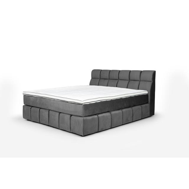 Boxspringbett Downtown mit Topper COTTA Komfortniveau der Matratze: H2: Bis ca. 60 kg/H3: Bis ca. 100 kg, Farbe: Grau on Productcaster.