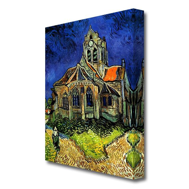 'The Church at Auvers' by Vincent Van Gogh Oil Painting Print on Wrapped Canvas East Urban Home Size: 81.3 cm H x 50.8 cm W on Productcaster.