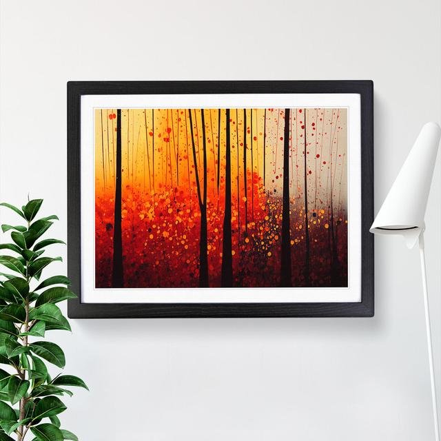 Autumn Forest Splatter Vol.1 - Picture Frame Graphic Art 17 Stories Size: 25cm H x 34cm W x 2cm D, Frame Colour: Black Framed on Productcaster.