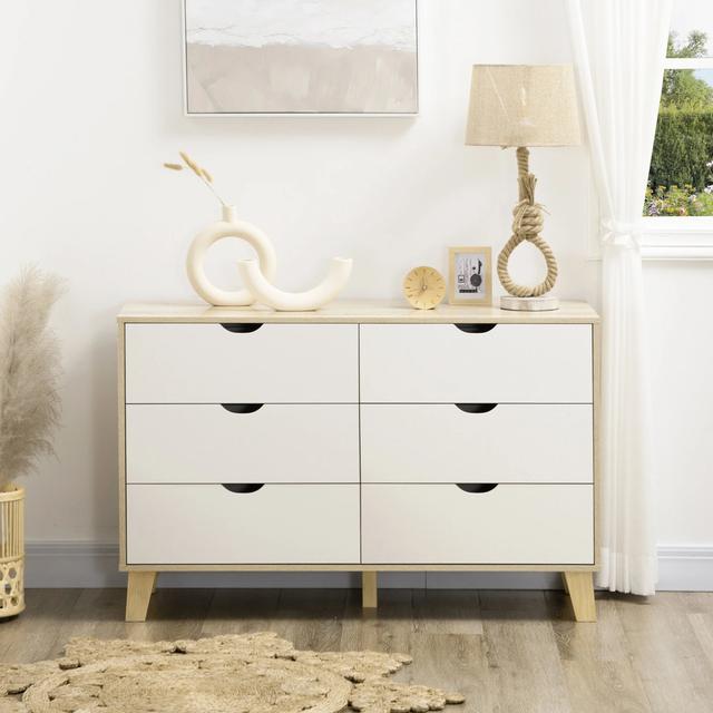 Imogen 6 - Drawer Chest of Drawers Isabelline on Productcaster.