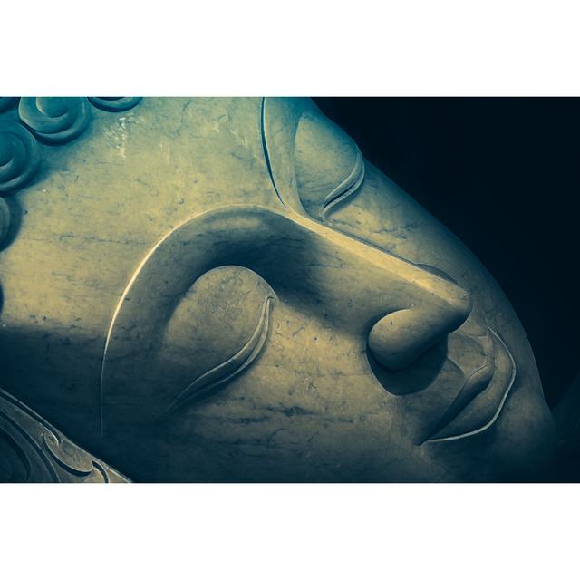 Paintedlsleeping Buddha Face by Coffeekai - Wrapped Canvas Painting Latitude Vive Size: 30cm H x 46cm W x 3.8cm D on Productcaster.