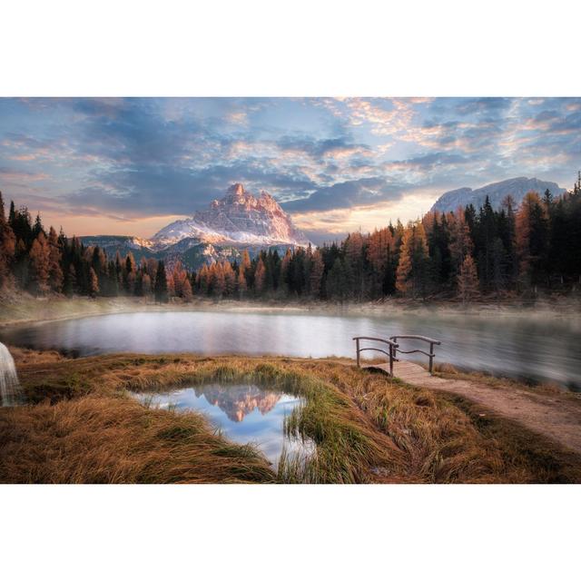 Beautiful Alpine Lake by RobertBreitpaul - Wrapped Canvas Print Alpen Home Size: 61cm H x 91cm W on Productcaster.