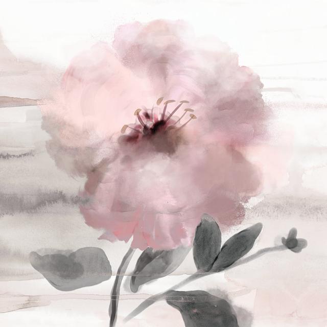 Fluffy Blush Bloom - Wrapped Canvas Painting Rosdorf Park Size: 51cm H x 51cm W x 3.8cm D on Productcaster.