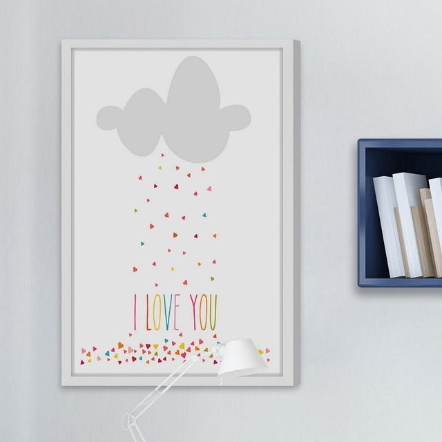 Raining Hearts - Typography on Paper Marmont Hill Size: 46cm H x 30cm W on Productcaster.