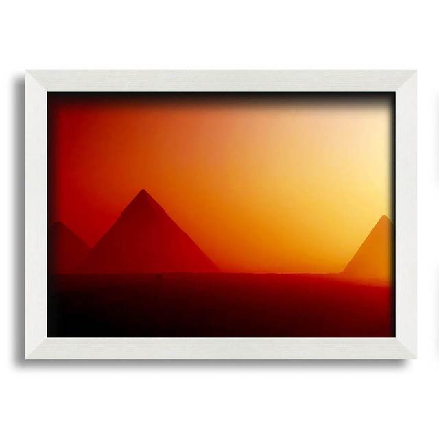 Desert Pyramid Mist - Single Picture Frame Art Prints Gracie Oaks Size: 29.7cm H x 42cm W on Productcaster.