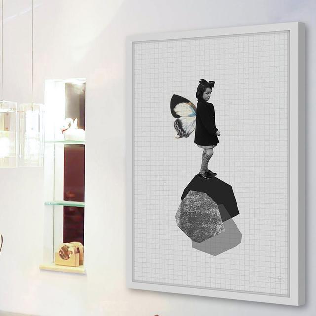 "Mariposa" by Bengoa Vazquez Framed Graphic Art East Urban Home Size: 91cm H x 61cm W x 3.81cm D on Productcaster.