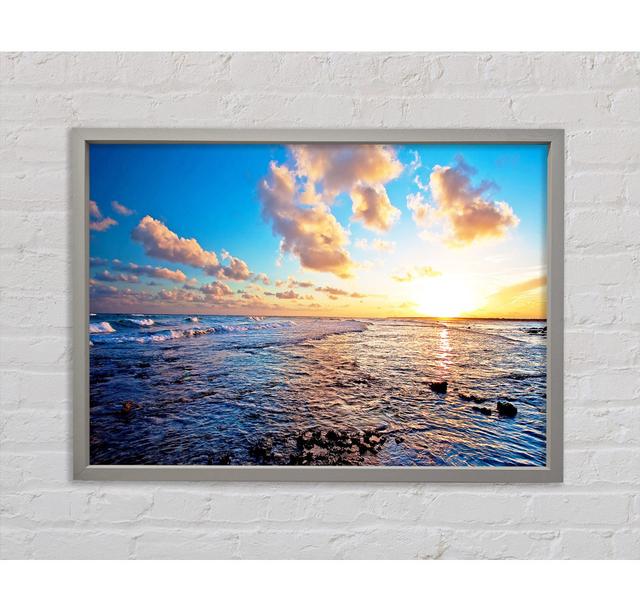 Clouds In The Sunset Sky Framed Print Highland Dunes Size: 84.1cm H x 118.9cm W x 3.3cm D on Productcaster.