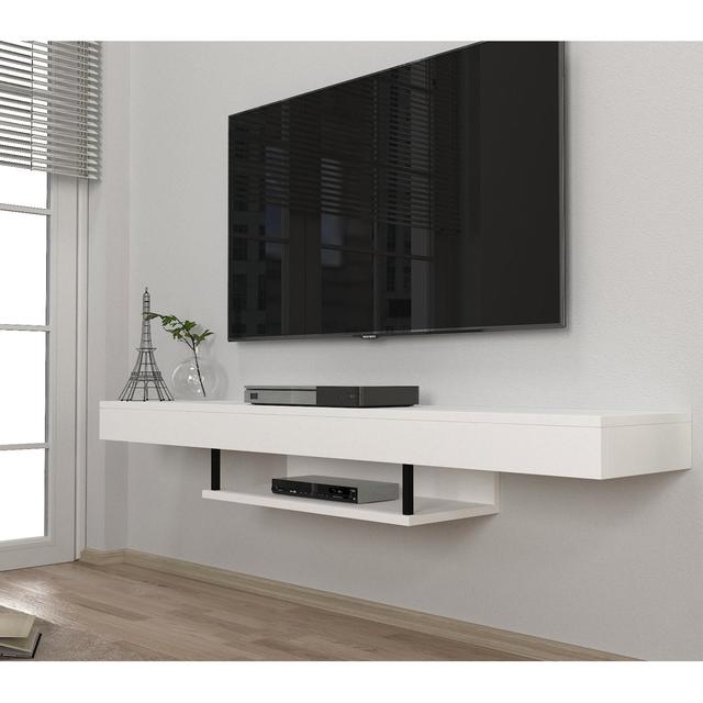 Tyquan TV Stand Metro Lane Colour: White on Productcaster.