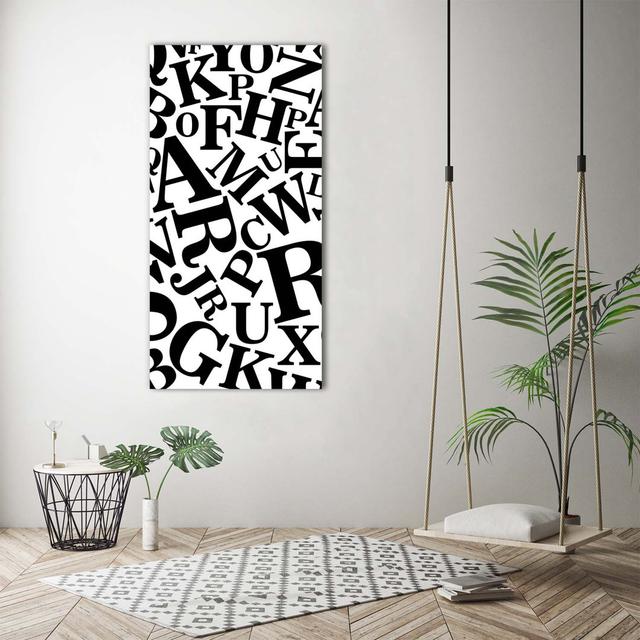 Alphabet - Kunstdrucke auf Leinwand - Wrapped Canvas Ebern Designs on Productcaster.