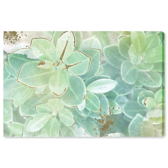 Soft Leaves by Oliver Gal - Wrapped Canvas Print East Urban Home Size: 25cm H x 38cm W on Productcaster.