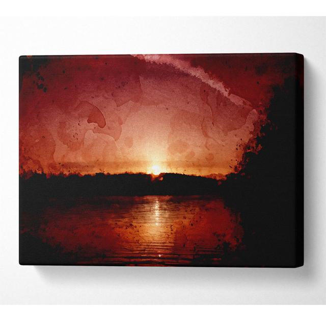 Sunblaze Ocean - Wrapped Canvas Art Prints House of Hampton Size: 81cm H x 121.9cm W x 10cm D on Productcaster.